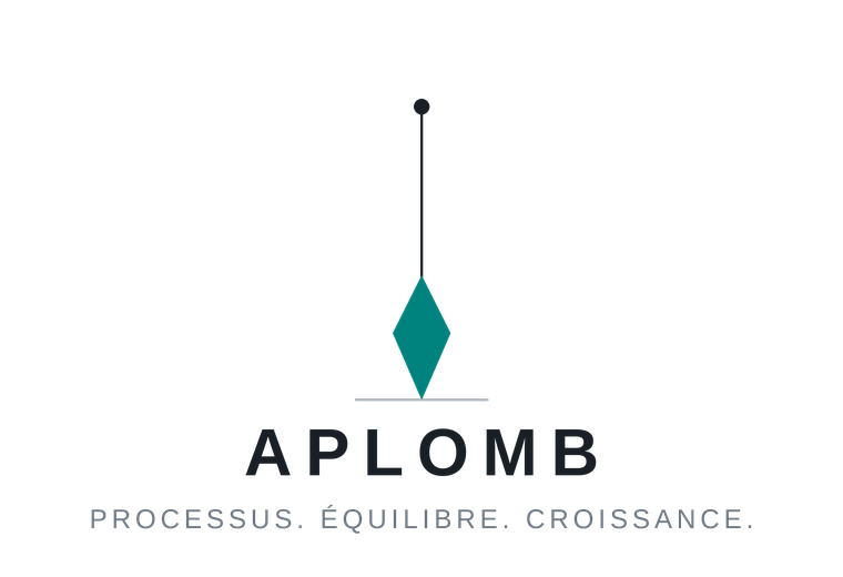 Logo Aplomb — fil à plomb